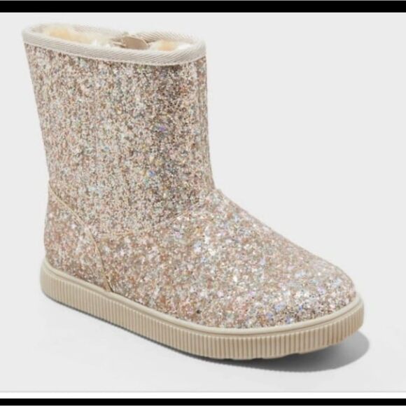 🆕👢Cat & Jack Holland Boots - Gold, Sz 4, 5 - Picture 2 of 10